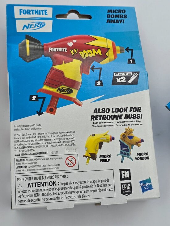 Nerf MicroShots Fortnite Micro Yond3r Blaster, Nerf Fortnite Micro Bombs Away - Picture 4 of 4